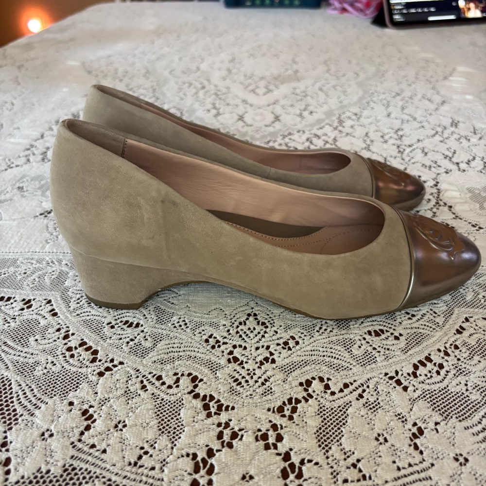 NWT taryn rose beige flats size 8 - Picture 6 of 9
